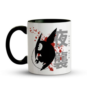 Caneca Akame Night Raid Minimalista | Akame ga Kill | Anime Geek Preta - Imagem 2