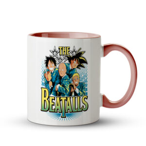 Caneca The Beatalls | Anime, Rock e Humor Geek Rosa - Imagem 1