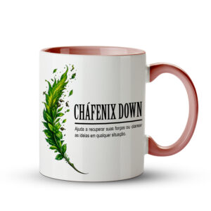 Caneca Cháfenix Down | Caneca Geek de Chá | RPG e Gamer Rosa - Imagem 1