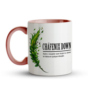 Caneca Cháfenix Down | Caneca Geek de Chá | RPG e Gamer Rosa - Imagem 2